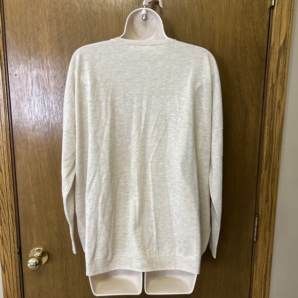 AG Adriano Goldschmied sz S Sweater Oversized 100% WOOL BOXY FIT Beige B25 - Picture 2 of 9